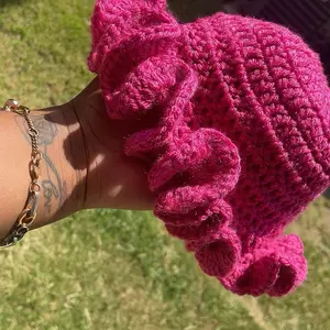 Soft and Cozy Baby Ruffle Crochet hat