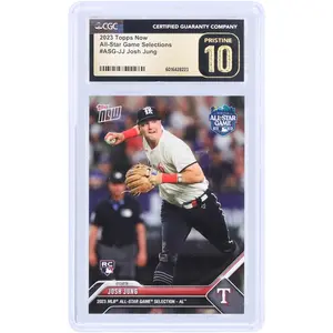 Josh Jung Texas Rangers 2023 Topps Now 2023 MLB All-Star Game Selection - AL #ASG-JJ CGC Authenticated Pristine 10 Rookie Card
