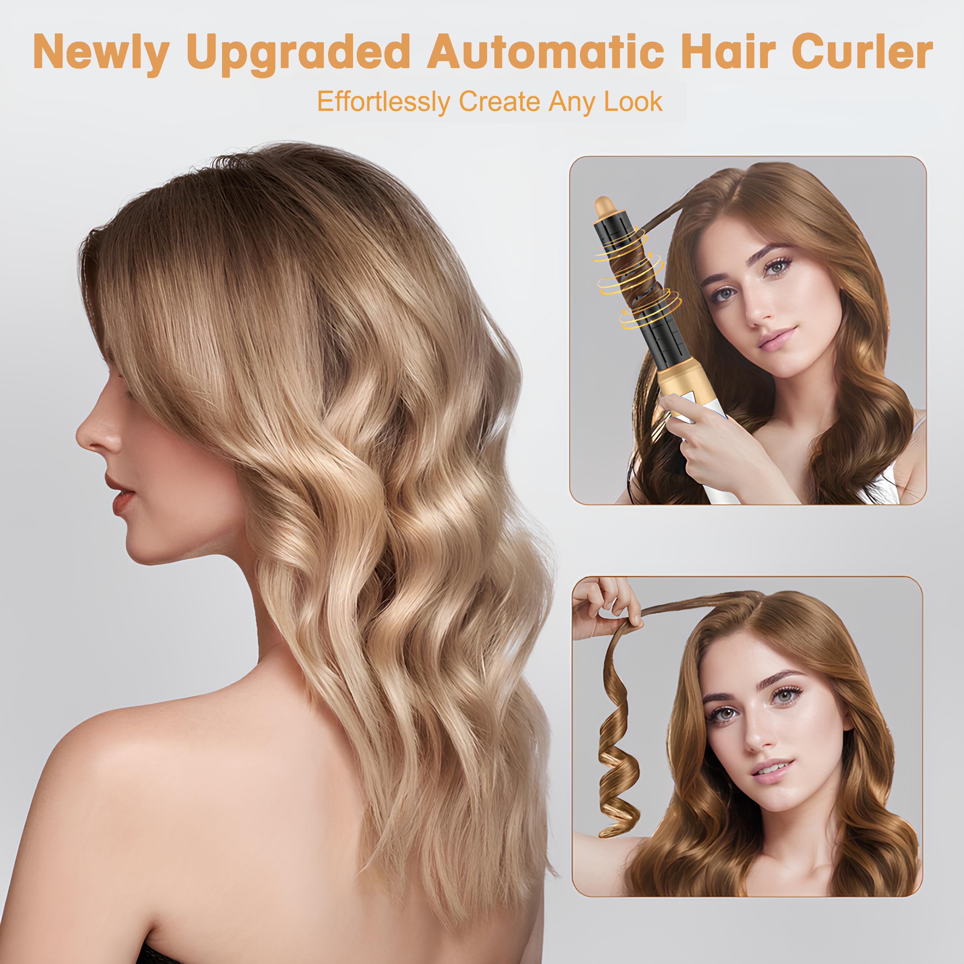 DOEAST US Seller 5-in-1 Hair Styler & Hair Dryer Set with Millions of Negative Ions Features Auto Hair Curler, Detachable Comb Heads, Curling Iron, Hair Straightener, Volumizer, Hot Air Brush & Air Curler All-in-One Hair Styling Tools,  Gift for Girls