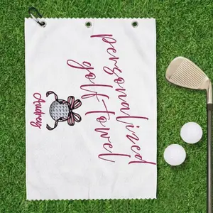 Personalized Golf Towel | Custom Name Golf Towel for Women | Microfiber Golf Towel Gift | Golf Girlie Gifts,24" X 16" & 16"×16"