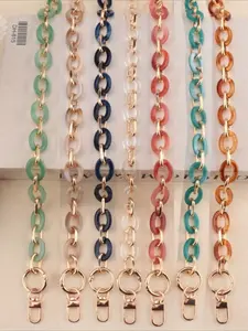 Versatile Acrylic Bag Chain in Multiple Colors Perfect for Crossbody Bags Retro Fashion Accessory Easy to Replace and Style Fashionable Chain Strap