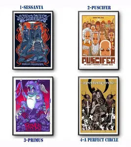 NEW! SESSANTA Primus & Puscifer & A Perfect Circle Fairfax VA May 18 2025 Poster