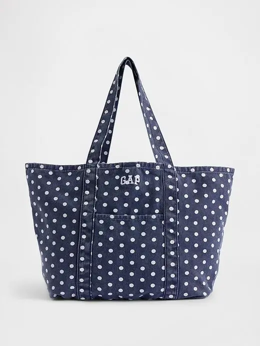 Navy Polka Dot
