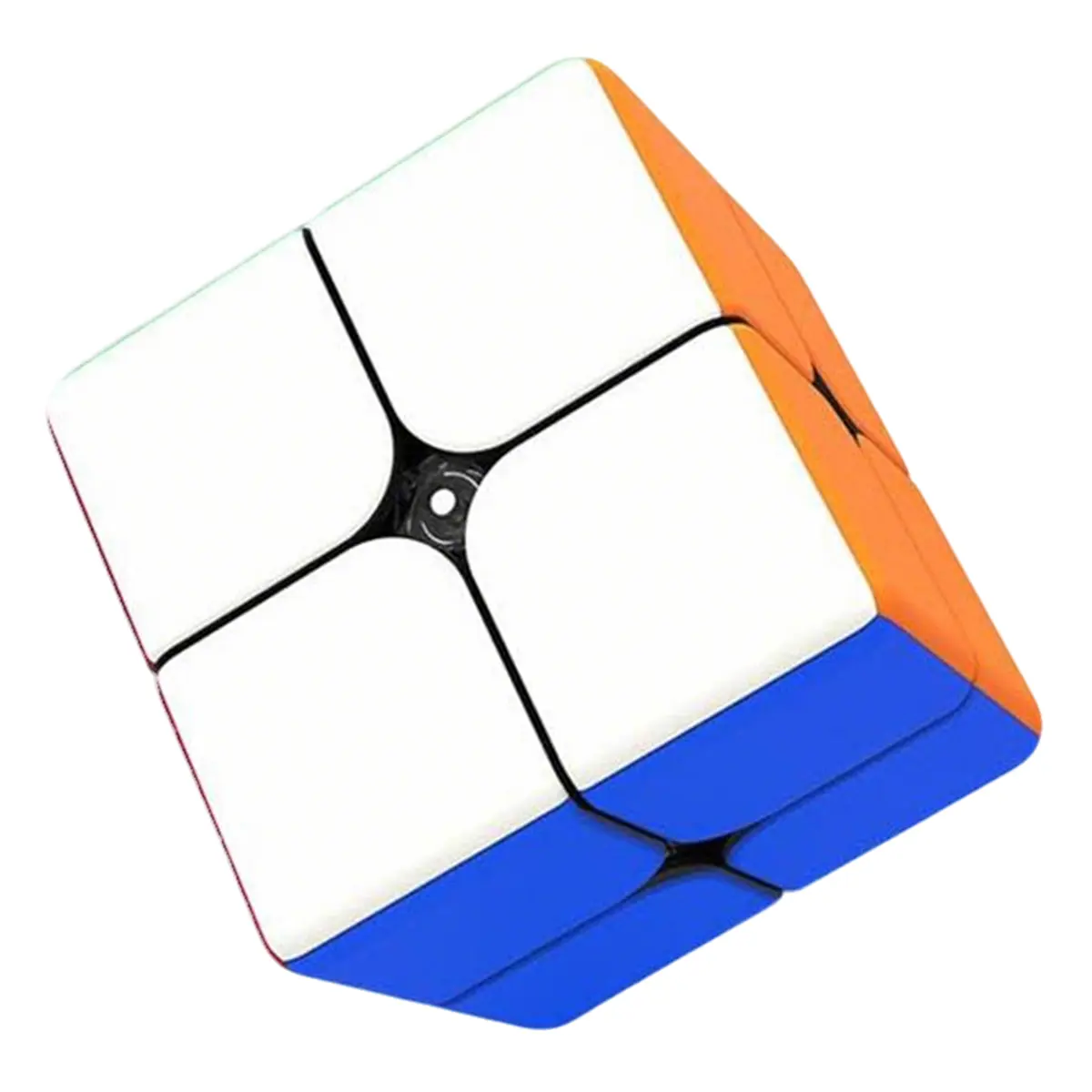 2x2 Speed Cube - Strong Magnetic Positioning, Ultra-Smooth Rotation, Anti-Pop Design, Durable Speed Puzzle Toy for Kids Over 4 Yrs - Relaxing Brain Teaser for Concentration Improvement