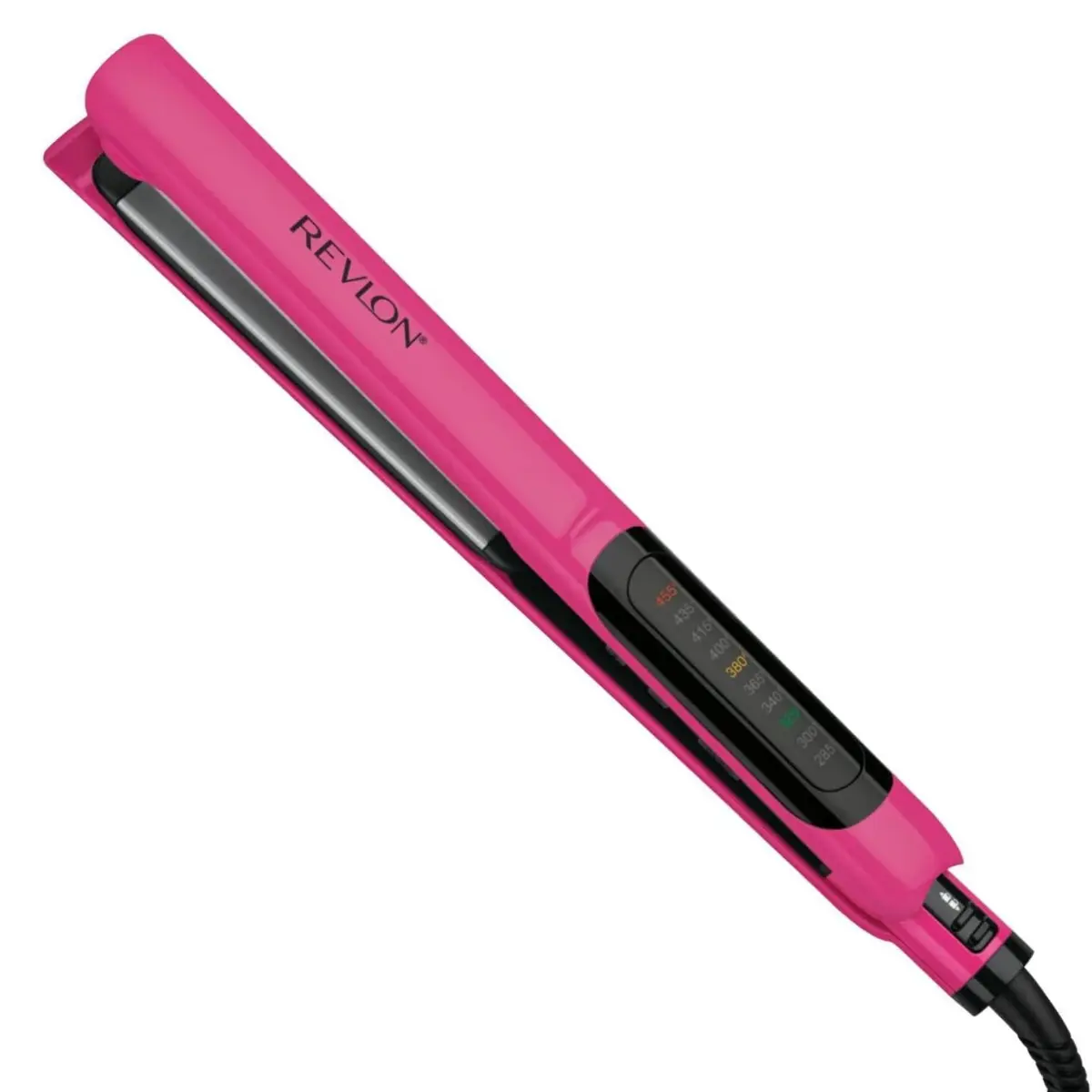Revlon Ceramic Hair Flat Iron - 1 in, Ceramic Plates, Smooth Glide Function, Ultra-Sleek Styles, Storage Feature, All Hair Types, Adjust Settings, Frizz-Free Shine