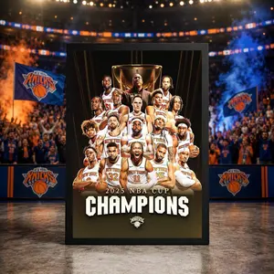 New York Knicks Poster Print Unframed, Champions NBA Finals 2026 Wall Art, Eastern Conference Champions Basketball Print, Brunson KAT Gift