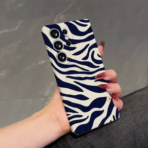 Luxury Zebra Print Phone Case Suitable For Samsung Galaxy S26 S25 S24 A37 A57 A56 A26 A36 A17 A07 A55 A35 A06 A05 A14 A24 A34 A54 A16 A05S A25 A15 A23 A53 A33 A73 FE Plus Ultra 4G 5G Lens Protection Anti-Shock Hard PC Back Cover