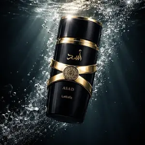 Lattafa Asad Eau de Parfum for Men 100 ml - Distinctive Aromatic Fragrance Ideal for Daily Wear & Special Occasions