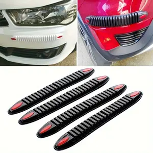 Car Protector Front Bumper Lip Splitter Silane Rear Bumper Protector Guard Scratch Sticker Rubber