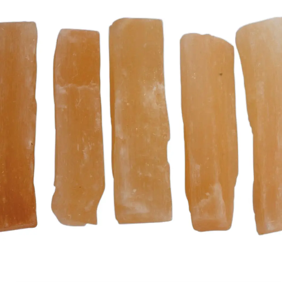 Orange Selenite Stick, 3”-4” Natural Crystal Decorative Piece crystals for healing