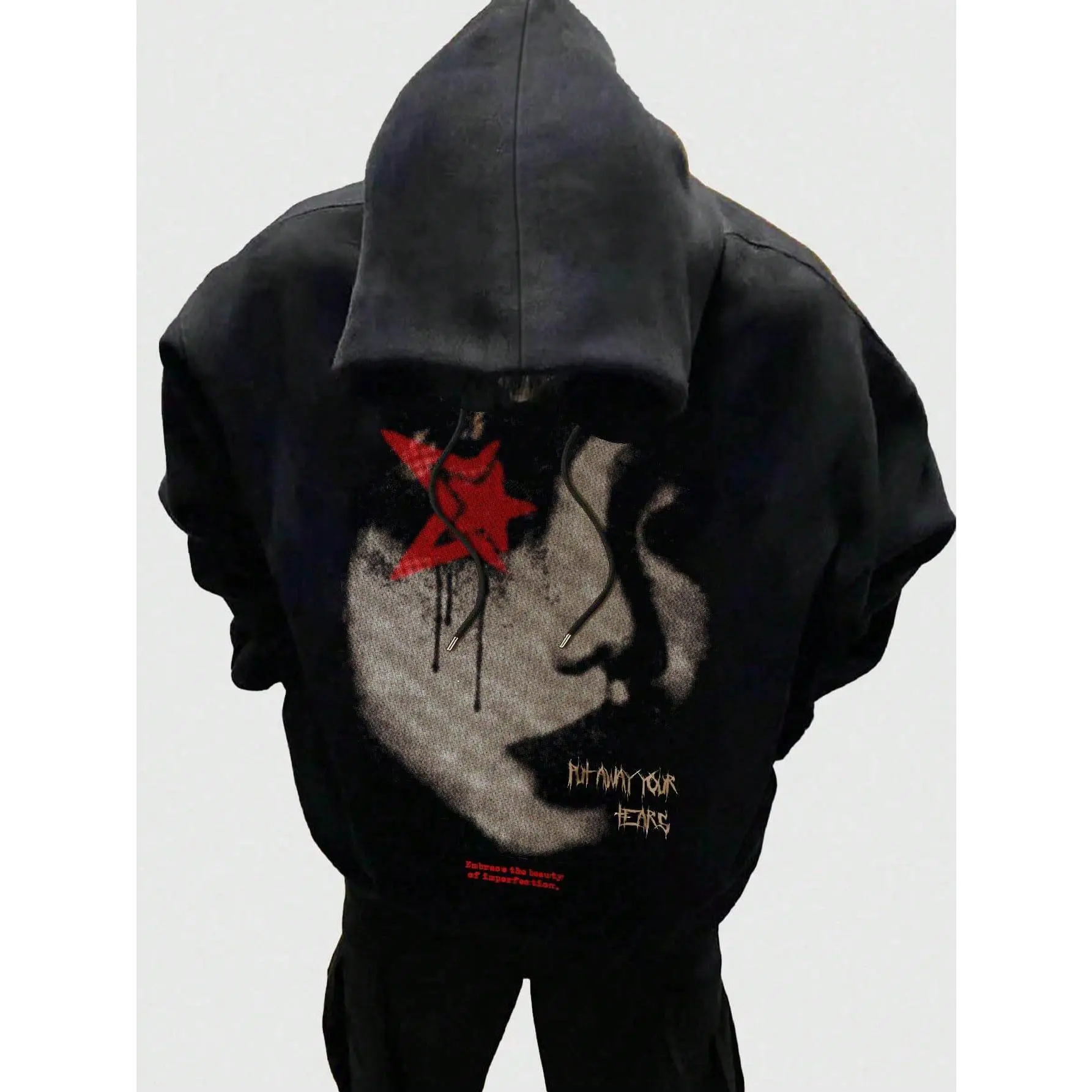 Men's Hoodie Graphic Print Long Sleeve Streetwear Pullover Hooded Sweatshirts Trendy Casual Work, Tops, Y2k