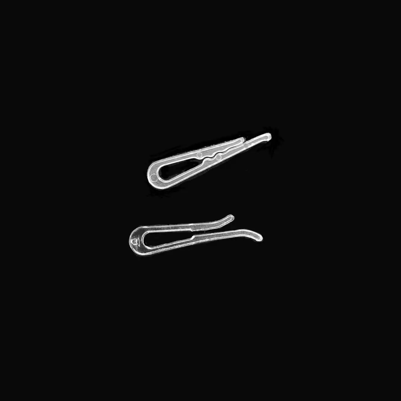 U-Shaped Hair Clips, 2 Pack Transparent Plastic Crocodile Grips with Sharp Teeth for Secure Wig Storage and Fixation, Hair Clip