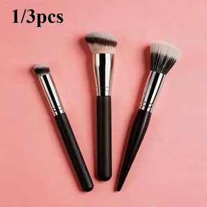 1/3pcs Makeup Brush Set, Includes Contour Brush, Highlighter Brush, Dotting Brush, Models 170, 270, Portable, Ideal for Beginners & Pros, Perfect Gift