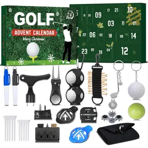 Golf Advent Calendar 2025 for Men Teen Boy, 24-Day Christmas Count-down Calendar for Father, Husband, or Boyfriend, Perfect Holiday Gift Featuring Golf Balls, Tees, Ball Markers