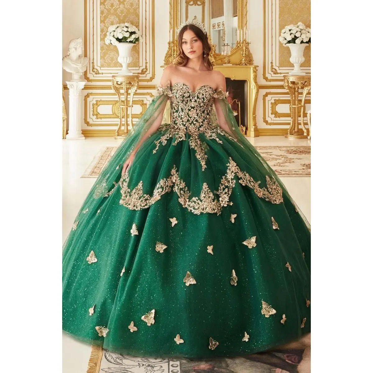 Cinderella Divine –15721 Strapless Quinceanera Ball Gown