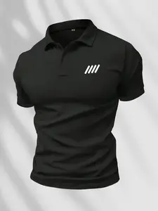 Elevate Your Wardrobe with This Tactical Polo! Slim Fit, Quick-Dry & Minimalist Graphic – Ideal for Work, Golf & Casual Days!