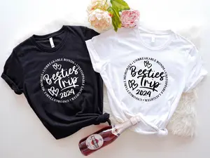 Besties Trip 2024 Matching T-shirt, Girls Holiday Shirt, Girls Weekend Tee, Girls Vacation T-shirt, Besties Cruise Trip Shirt, Besties Travel Tee, Vacay Mode 2024 T-shirt
