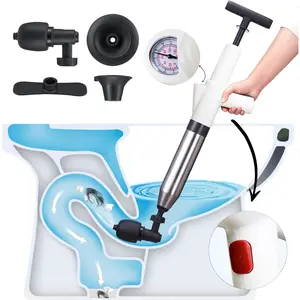 Heavy Duty Toilet Plunger - High  Plunge Blaster for Clogged Drains, Bathroom & Sink