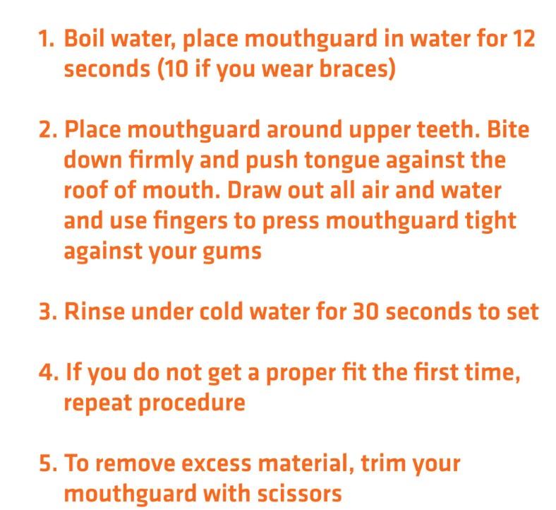 EZ Sport Clear Sports Mouth Guard, Adult, Clear