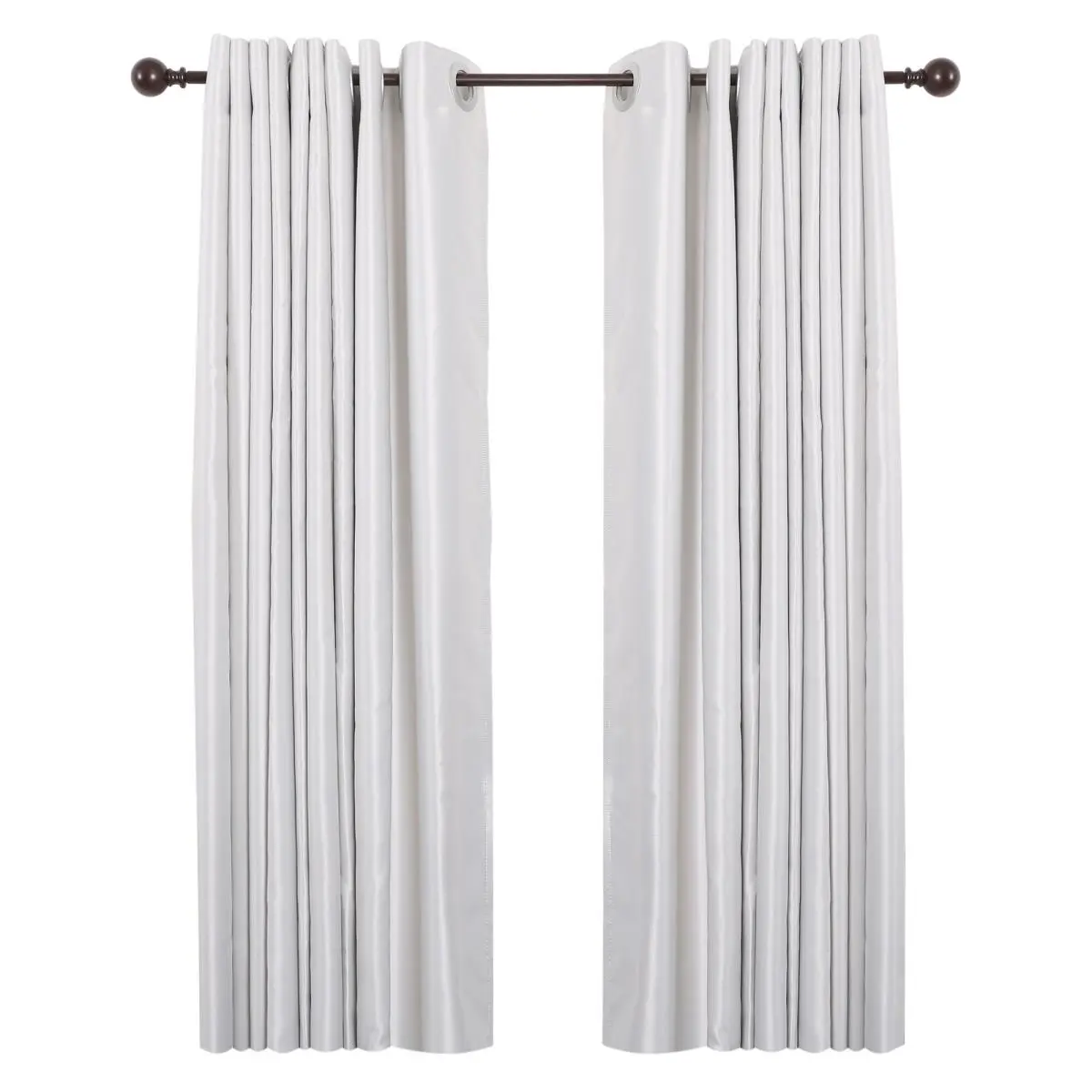 212 MAIN All-Metal Wall-Mounted Adjustable Curtain Rod Complete Kit - 3/4 in Telescopic, 28-48 in Length-Adjustable, Modern Oil Rubbed Bronze Solid Finish Window Mount Drapery Pole, Easy-to-Install for Bedroom, Living Room Decor, Adjustable Curtain Rods