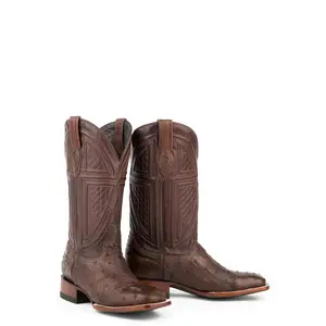Stetson Mens Tobacco Ostrich Jackson 13In Cowboy Boots