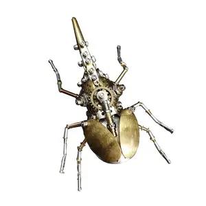3D Metal Puzzles, Steampunk Bug Sculpture Hercules Beetle Mechanical Insects Model,Metal Building Hobby kit DIY Projects, Fun for Birthday (Aristolochia)