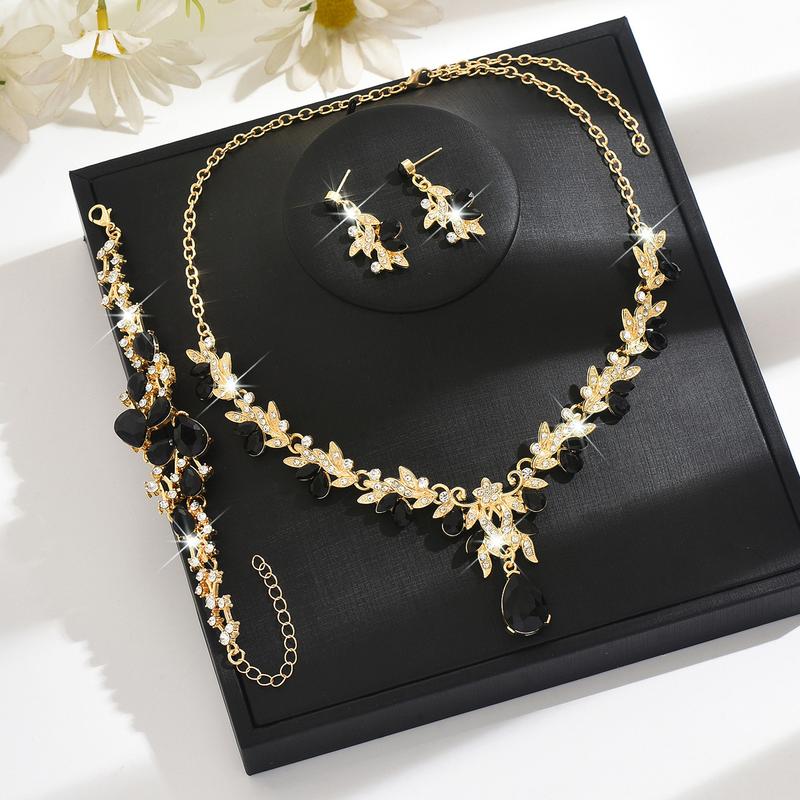 HB1422 + B9017 Gold Black Three-piece Set