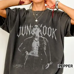 [Sale of Up To 15% + Free Ship] Jungkook Vintage Graphic 90s Comfort Colors Tee, Retro Kpop Music Shirt