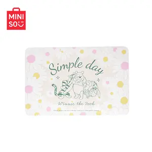MINISO Disney Winnie the Pooh Daisy Series Tech Velvet Floor Mat, Soft Non-Slip Doormat, Cute Household Textile Home Decor Rug