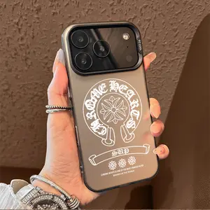 Cool Chrome Hearts Style iPhone CaseMother's DayCorner-Protection Design, Trendy Large-View Window with Liquid-Effect Finish -Electroplated Surface, Compatible withiPhone 17/16/15 Pro Maxl Premium FashionEdition Case tiktokshopspringglowup