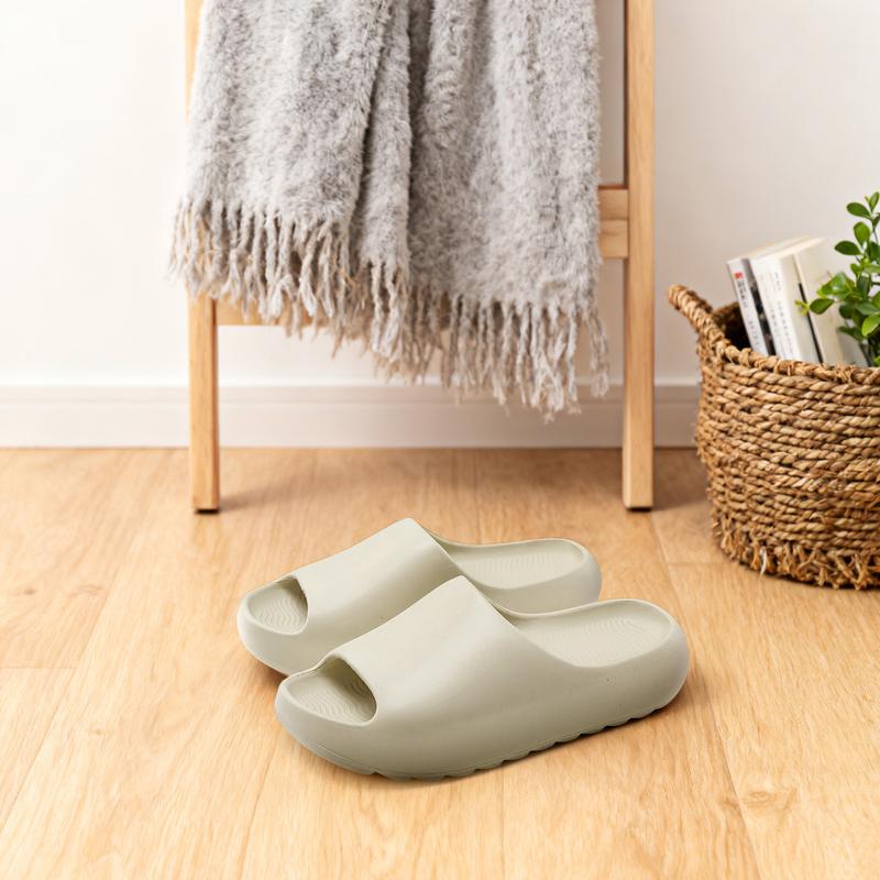 Lumubby Pillow Slippers for Women & Men Non-Slip Quick-Drying EVA Material Ultra Cushion 1.7-inch Thick Sole Breathable Anti-Slip Textured Style Shower Slides