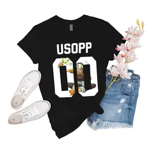 T-Shirt Usopp One Piece Usopp Gift For Men Shirt Women Friend Shirts Short Big Novelty Girl Tee Boy Unisex Event Sleeve Family
