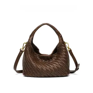 8038 Women's Hand-woven Portable Bucket Bag 2025 New Commuter Shoulder Messenger Vegetable Basket Bag