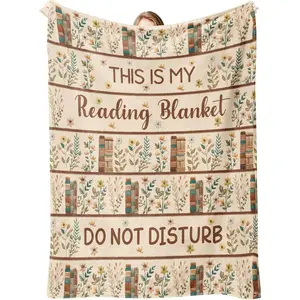 Book Lovers Gifts for Women, Reading Blanket Gifts for Book Lovers, Novelty Bookish Gift for Reader Bookworm on Birthday Christmas Soft Flannel Throw Blanket Decor