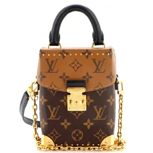 Pre-owned Louis Vuitton material Messenger Bags Camera Box NM Handbag Studded Reverse Monogram Canvas by Rebag