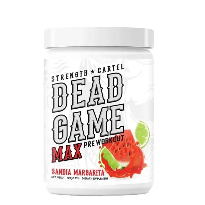 Dead Game Max Edible Pre-Workout Powder - 420g Dietary Gym Supplement for US Adults, Performance & Endurance Fuel, Energy Booster, Prop 65 Safe Carbohydrate Fitness Support, Gym Supplements