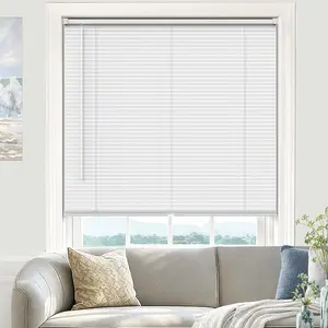 Blinds for Indoor Windows 1" Vinyl L-Slats Mini Blinds for Home, 20" W * 36" H - White