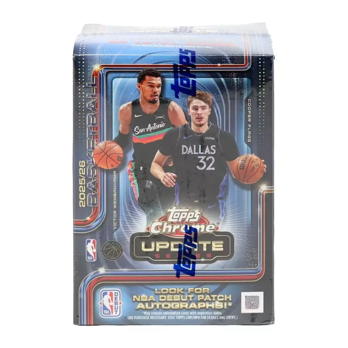 2025/26 Topps Chrome Update Series Basketball Blaster Box
