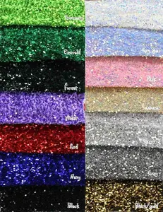 Stretch Velvet Sequin Fabric, Glitter Spandex Material 48 Inch in Width | Arts and Crafts