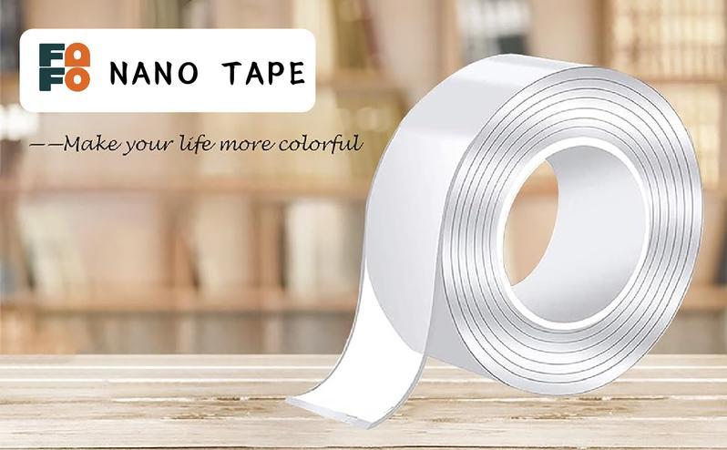 Heavy Duty(9.85FT), Nano Double Sided Adhesive Tape, Clear Mounting Tape Picture Hanging Adhesive Strips. Double Sided Tape Heavy Duty(9.85FT), Nano Double Sided Adhesive Tape, Clear Mounting Tape Picture Hanging Adhesive Strips.