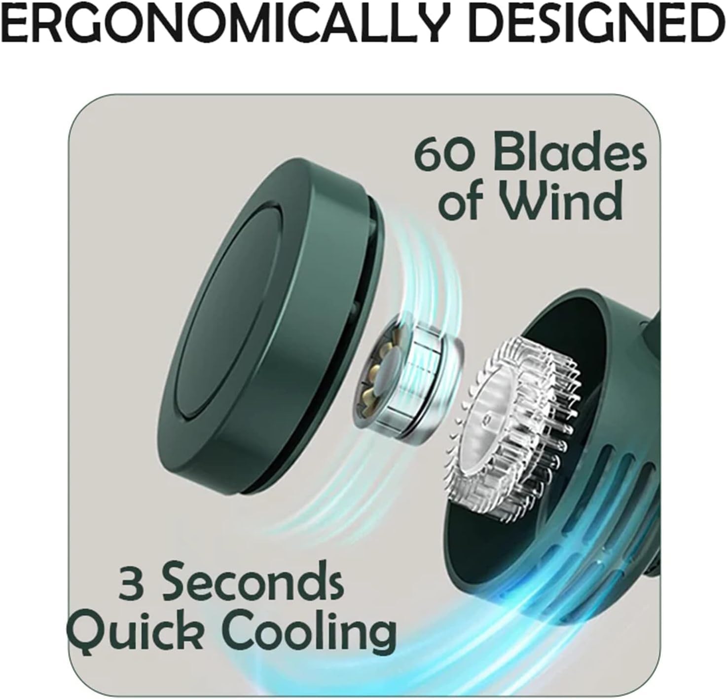 Portable silent mini bladeless fan, mini cyclone waist fan, three-speed hands-free neck fan, suitable for outdoors, travel Portable silent mini bladeless fan, mini cyclone waist fan, three-speed hands-free neck fan, suitable for outdoors, travel