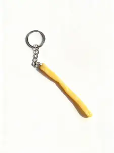 Chicken Block Keychain, Chicken Leg Wing French Fries Key Chain, Fashionable Food Accessory, Cute Car Key Ring, Realistic Fried Chicken Keychain, Keychain Pendant