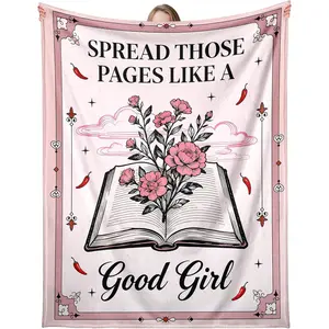 Spicy Blankets for Women, Funny Blankets for Reading Women Who Love Spicy Books, Book Lover Nerd Bookish, Book Themed Dark Romance BookTok Lover, Throw Blanket 60*80inch