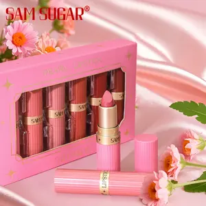 Long-Lasting Glitter Lipstick Set, 6 Shimmer Lip Glosses, Glitter Lip Balm for All Occasions, Perfect for Girls & Women, Sparkling Lip Makeup