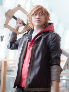 Fanzilla Jackets- Handmade KH4 Sora Inspired Leather Jacket | Cosplay Fashion Menswear