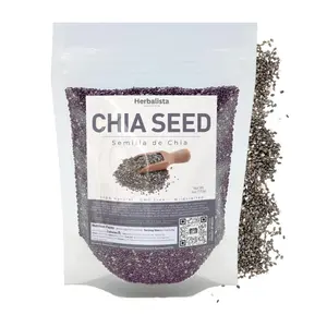 Herbalist - Premium Mexican Chia Seeds (4 oz (114 g) | 100% natural Mexican Chia seed | Non-GMO, Gluten-Free, Vegan Superfood | High in omega-3 and fiber, suitable for keto and paleo diets