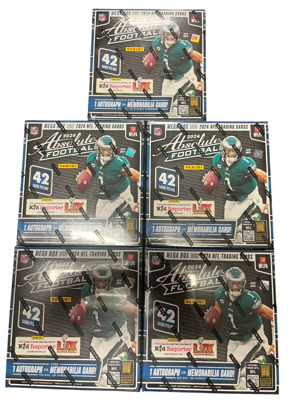 FIVE 2024 Absolute Football Megas PYT - Sports Trading Cards