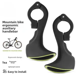 Mountain Bike Handlebar Extender, Fluorescent Horn Bar, Sheephorn Design, Outdoor Cycling Accessory, Durable & Stylish