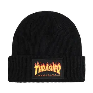 Thrasher Magazine Flame Patch Beanie