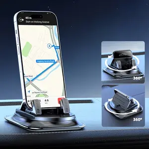 Car Phone Holder Upgrade Version 2026, One-Click Release Auto Lock, Silicone Base Stable, No Shake During Shocks, Driver's Blessing, Universal Car Mount